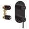 Matte Black Built-In Three Way Shower Diverter, Rough-In Valve Included